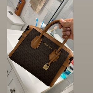 Mercer Small Pebbled Leather Belted Satchel
